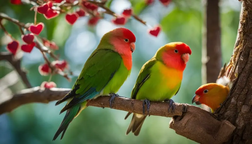 Lovebird bonding and behavior