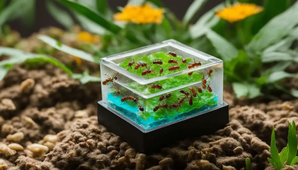 Purpose of gel ant farms