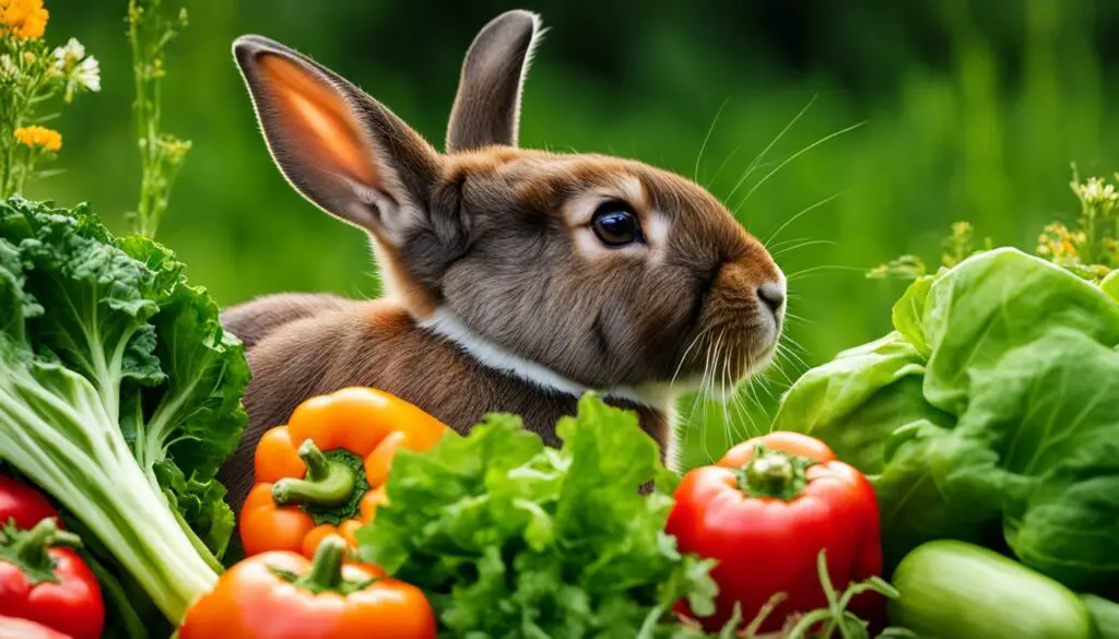 Vegetables for rabbits