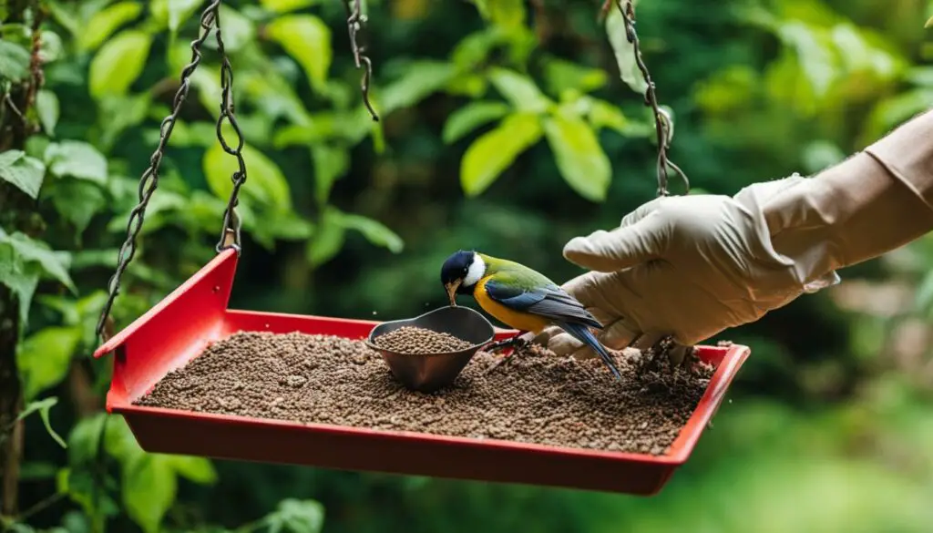 bird feeder maintenance