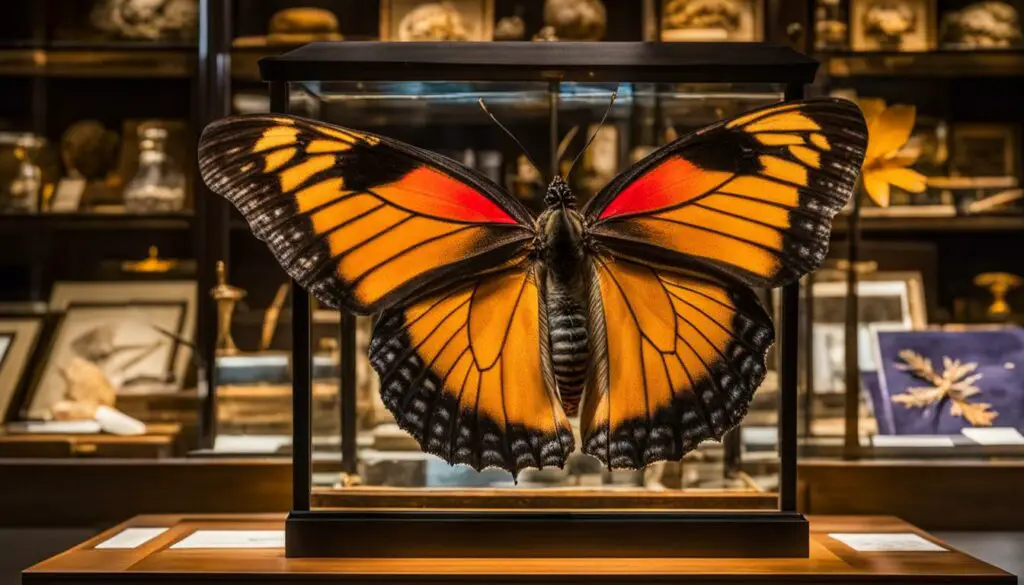 butterfly taxidermy