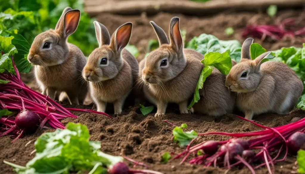 can rabbits eat beetroot in the wild