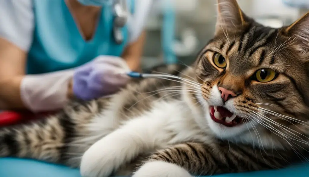 cat with dental health