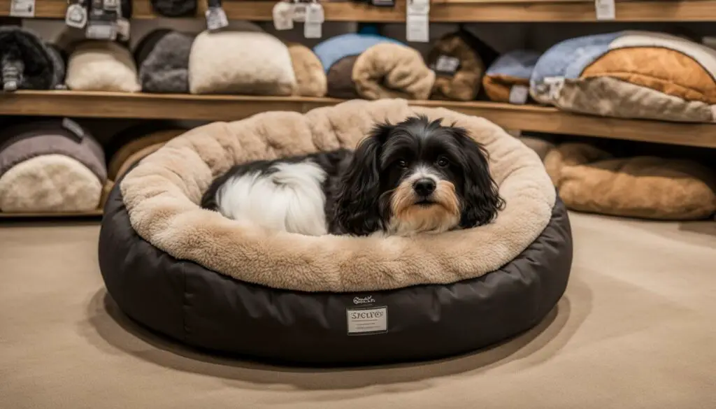 dog bed selection