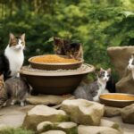 feeding outdoor cats