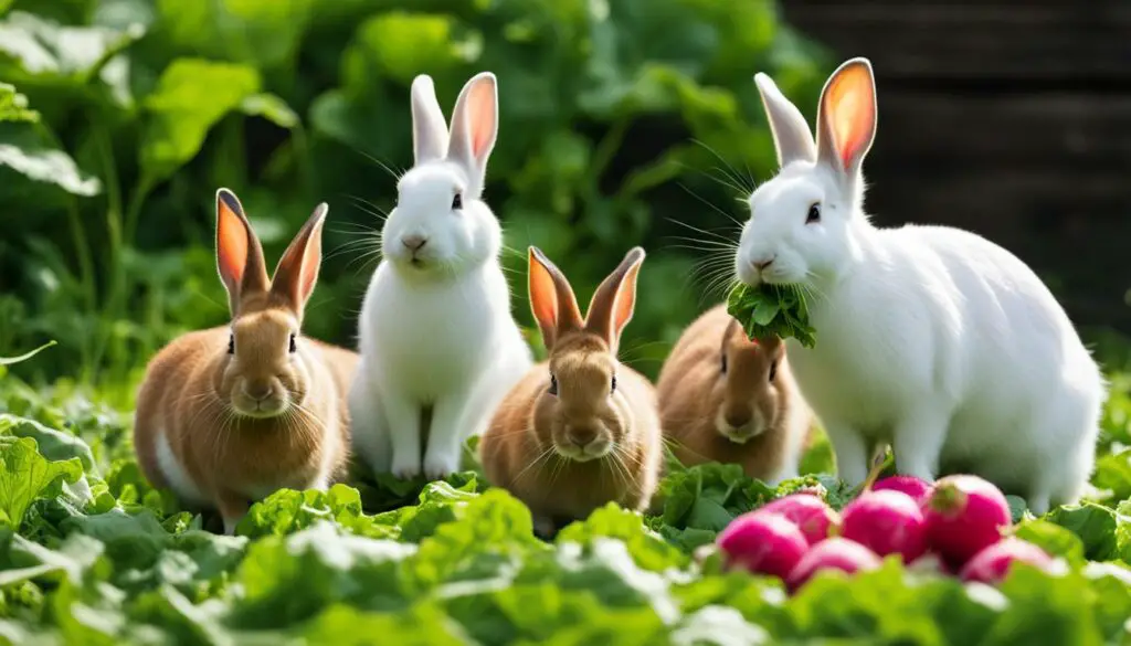 feeding radishes to rabbits