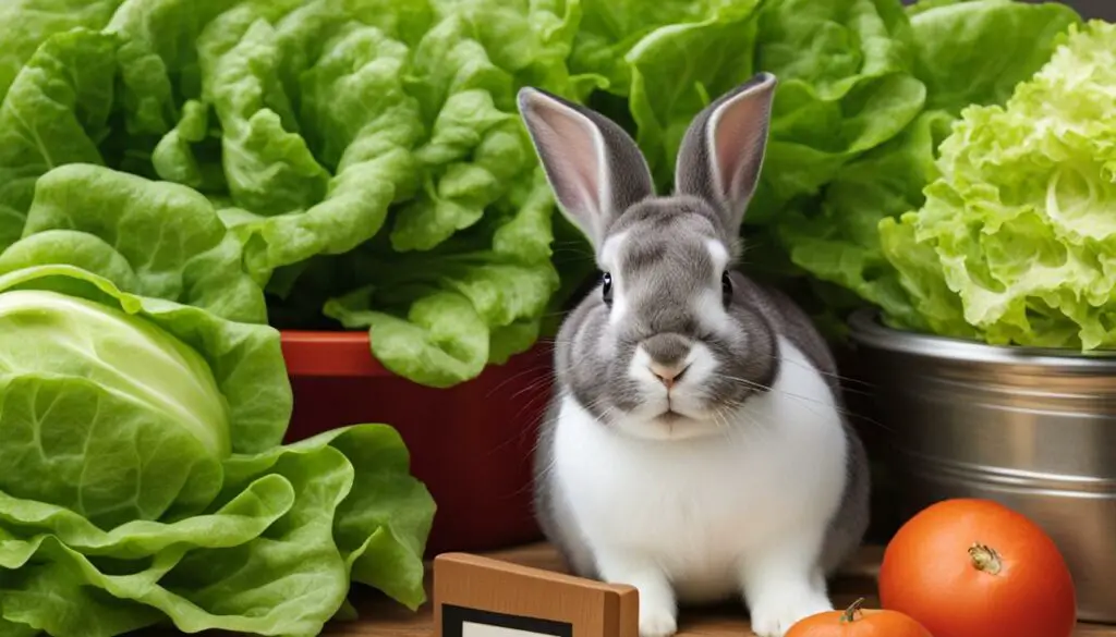 frequency of feeding lettuce to rabbits