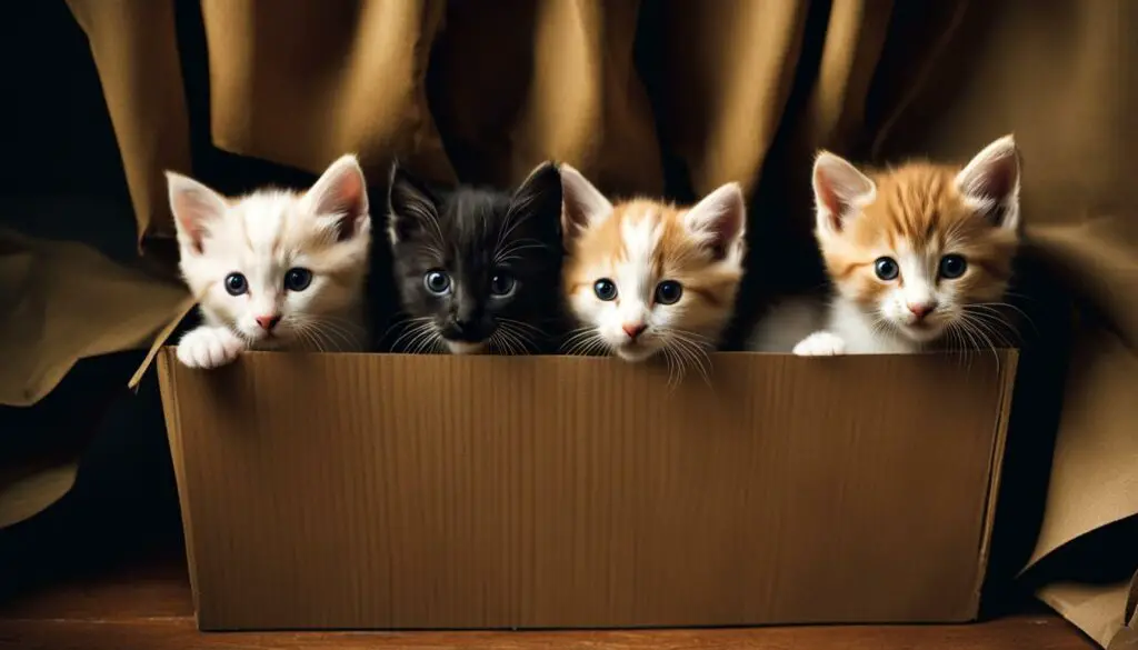 kittens hiding