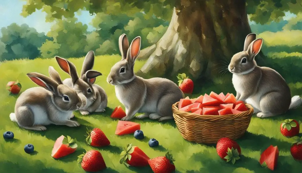 safe fruits for rabbits