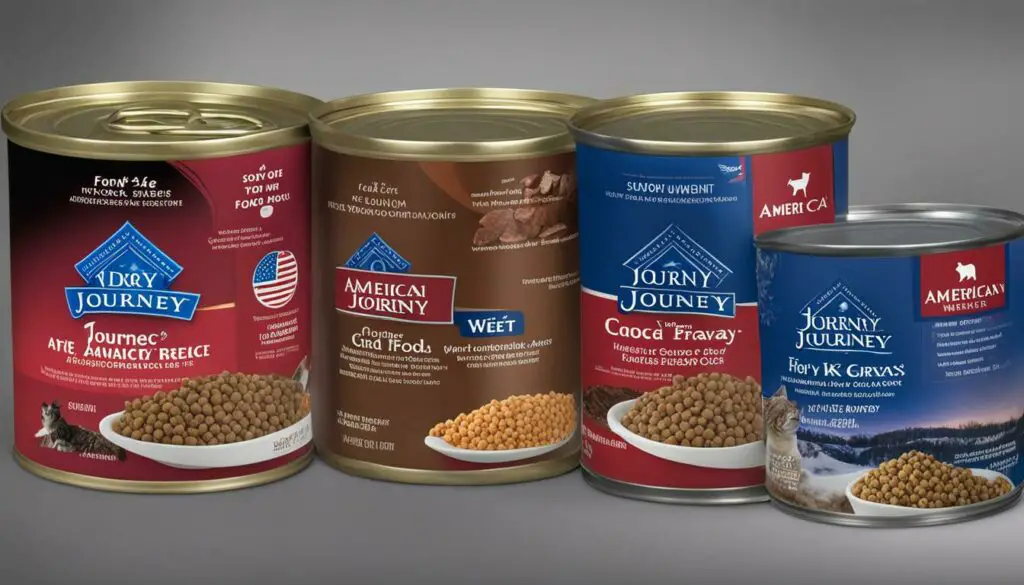 American Journey Cat Food Comparison between Dry and Wet Food
