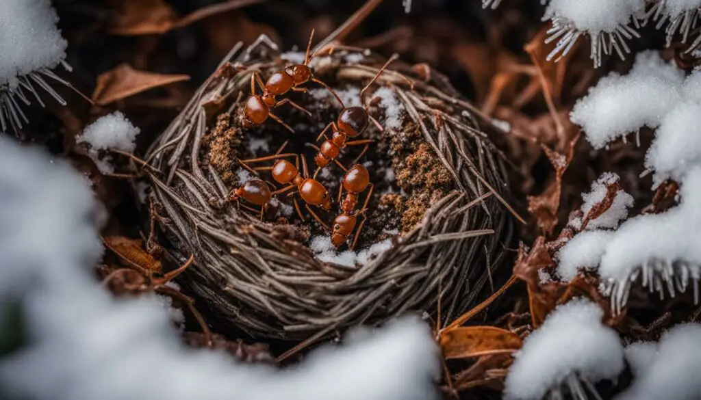 Ant hibernation