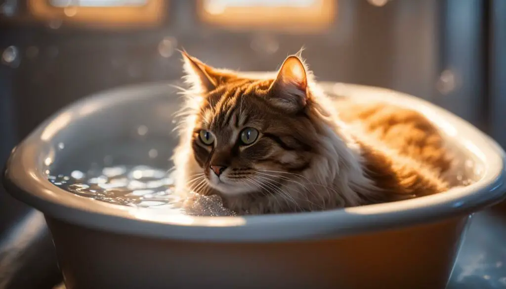 Bathing Cat