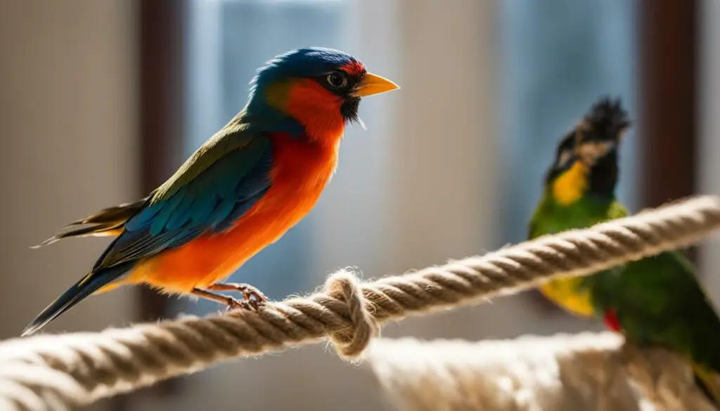 Caring for bird rope perches