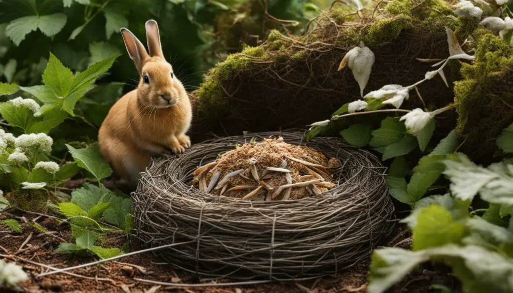 DIY rabbit nest protection