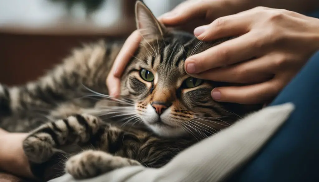 Feline Affection Through Touch