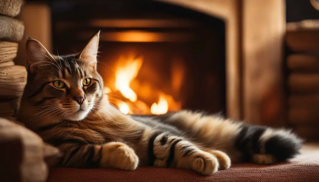 Feline Sitting Habits: Seeking Warmth and Comfort