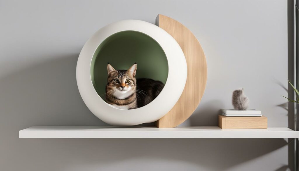 Felivecal Suspension Cat Bowl/Cat Perch Bed Wall Floating Shelves