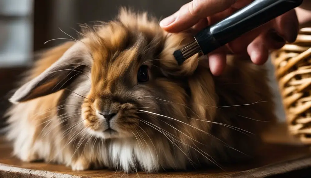 How to brush a Lionhead rabbit