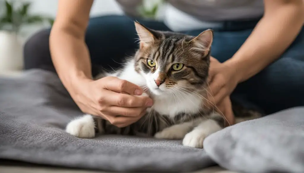 How to help a cat express their bladder