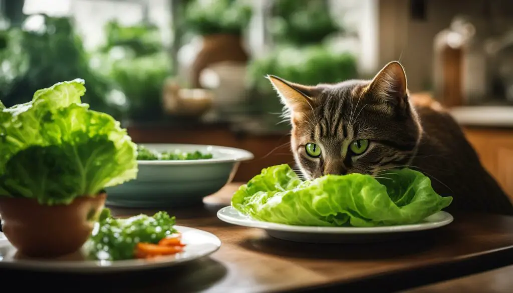 Lettuce for cats