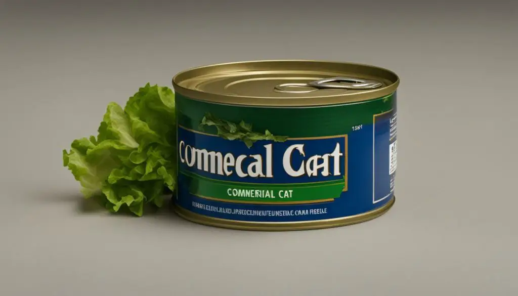 Lettuce in Commercial Cat Food
