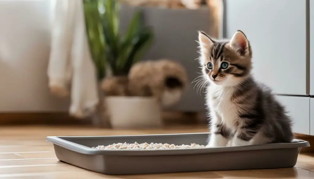 Litter box training for kittens