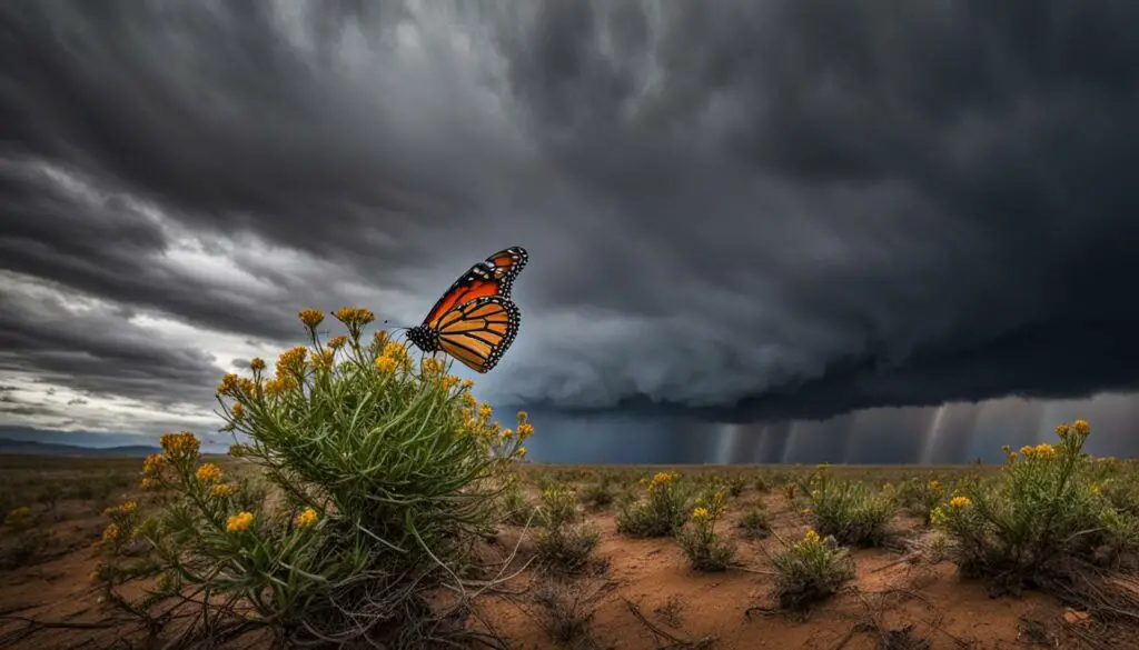 Monarch butterfly migration vulnerability