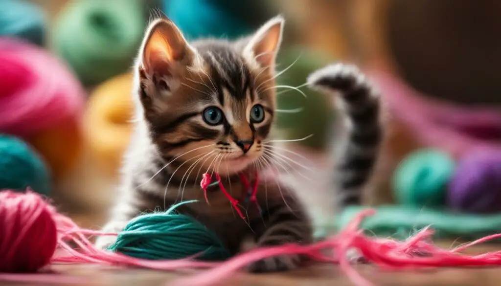 Playful Evel Kitten