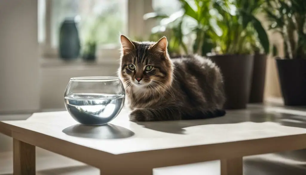 Prevent Cat from Knocking Over Water Bowl