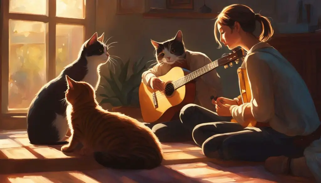 Singing to cat