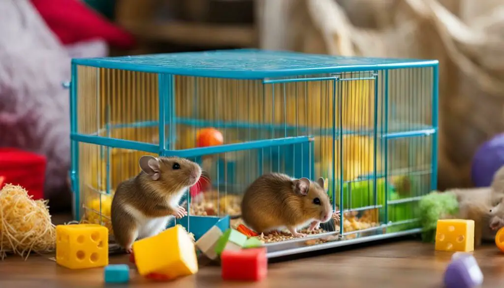 Small Rodents in a Cage