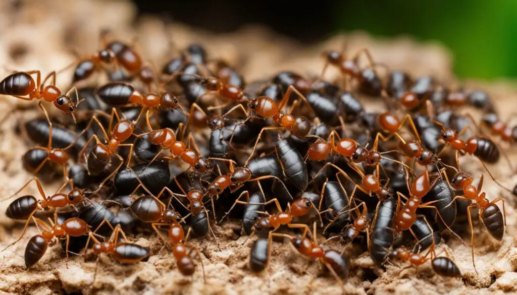 Thriving ant colony