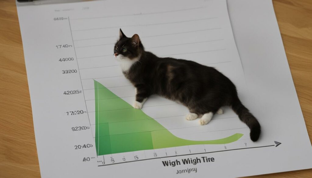 Tracking cat weight loss