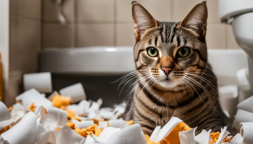Understanding cat's fascination with toilet paper