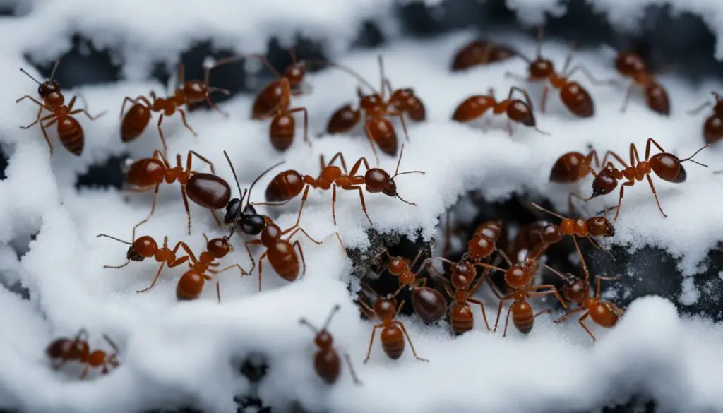 Winterizing ant habitat