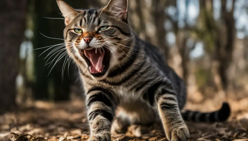 aggressive cat