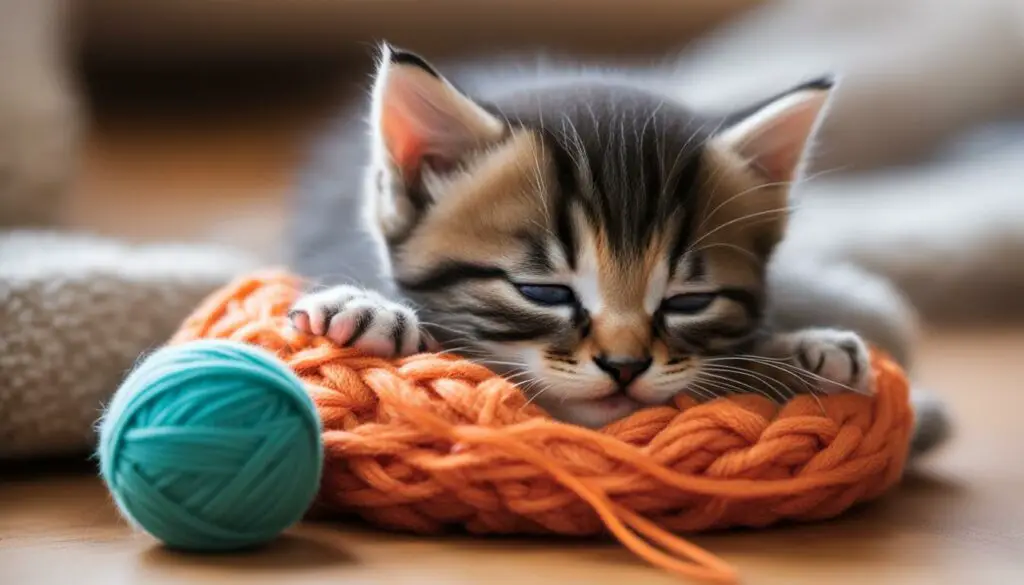 balancing playtime and sleep for kittens