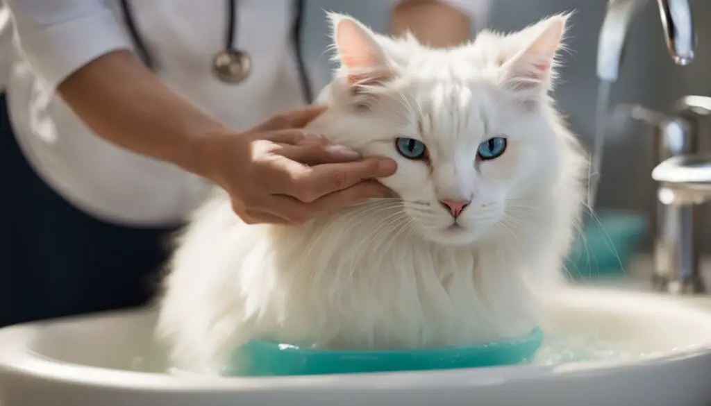 bathing cats with medical conditions
