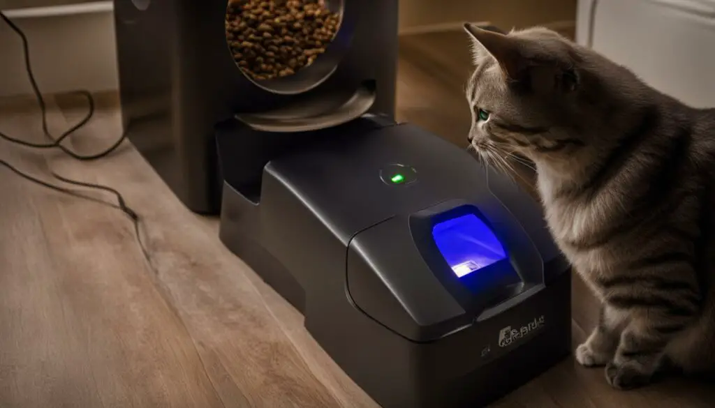battery backup in automatic cat feeder