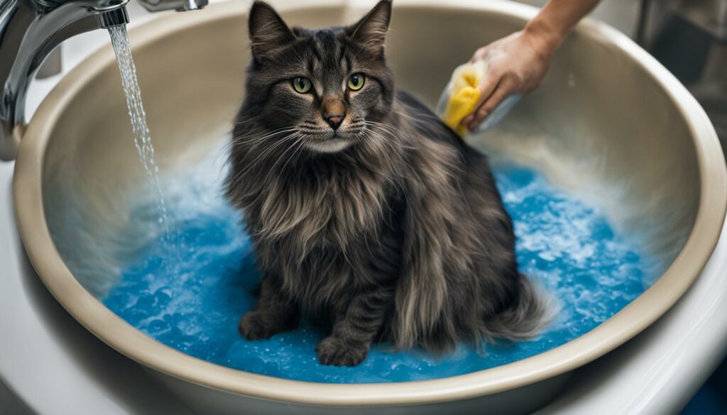best way to wash cat