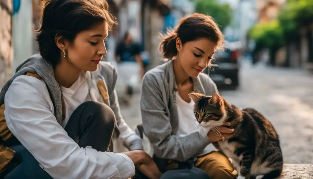 building trust with stray cats