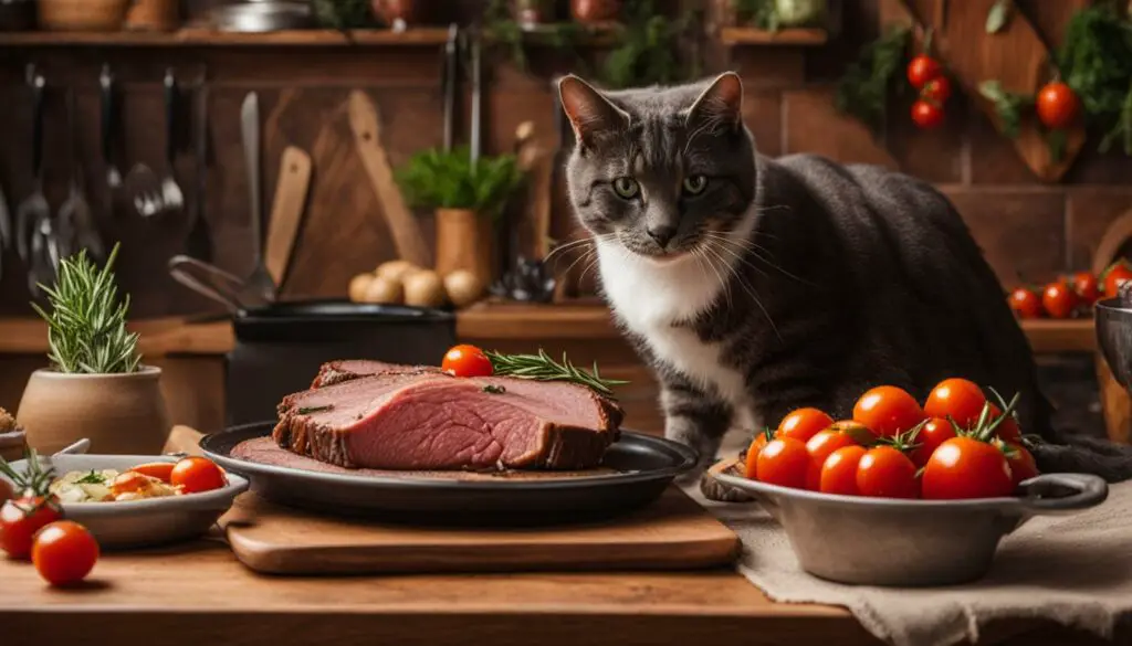can cats have roast beef