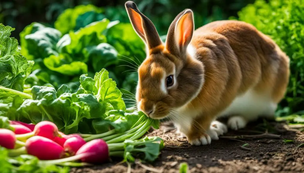 can rabbits eat radish stems