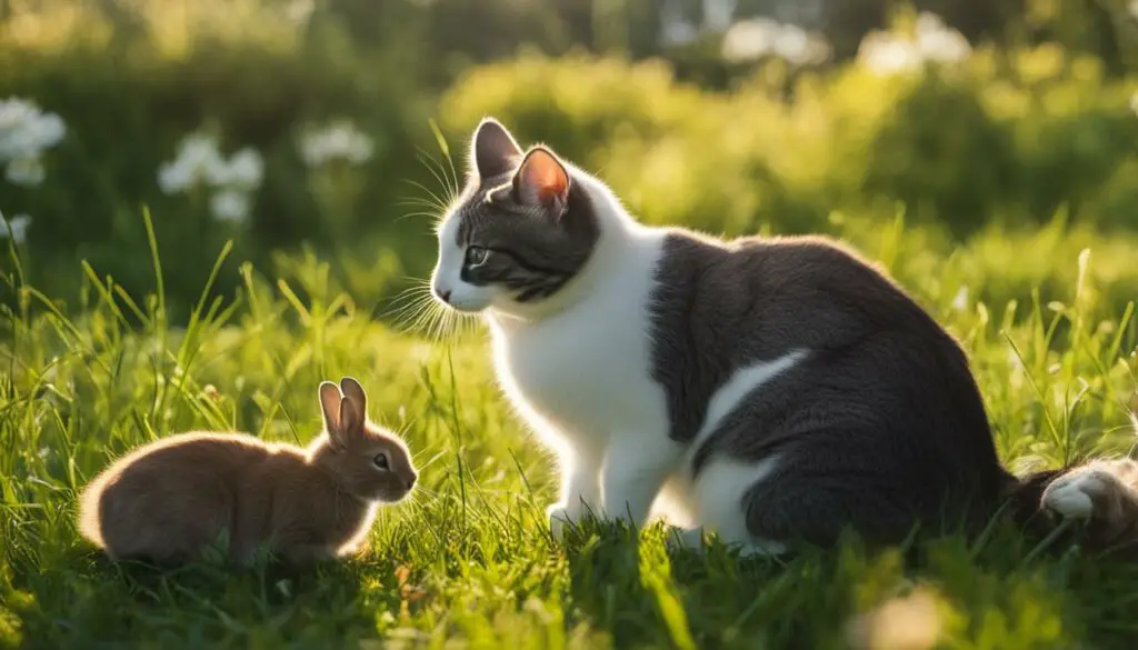 cat and bunny