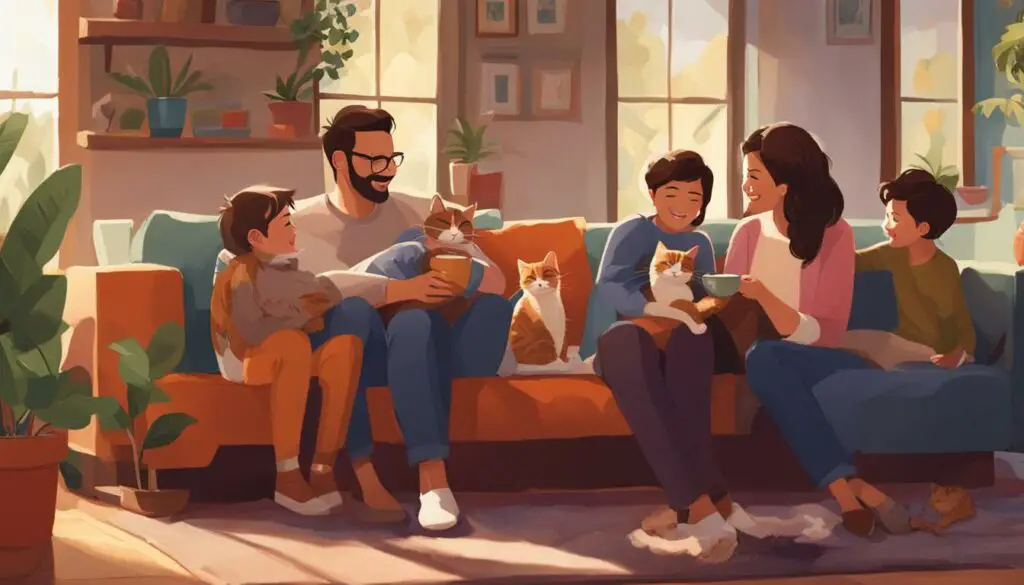 cat and family