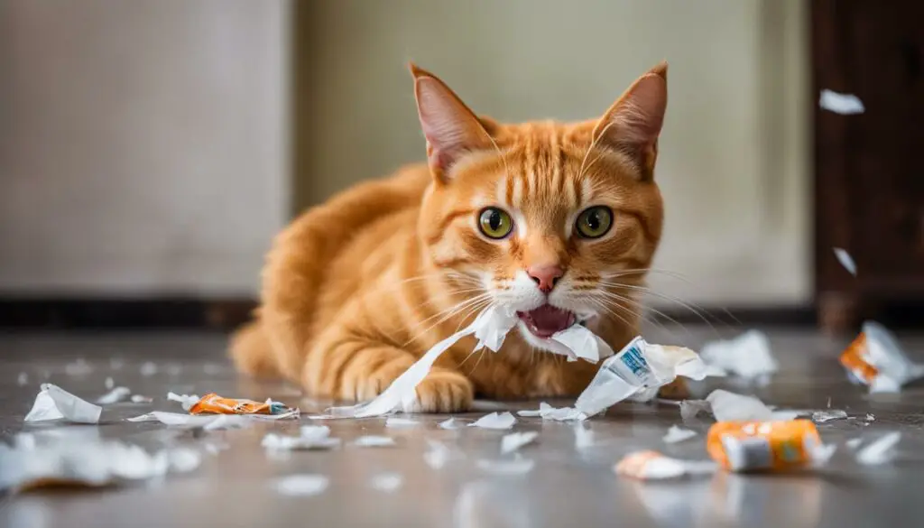 cat ate condom