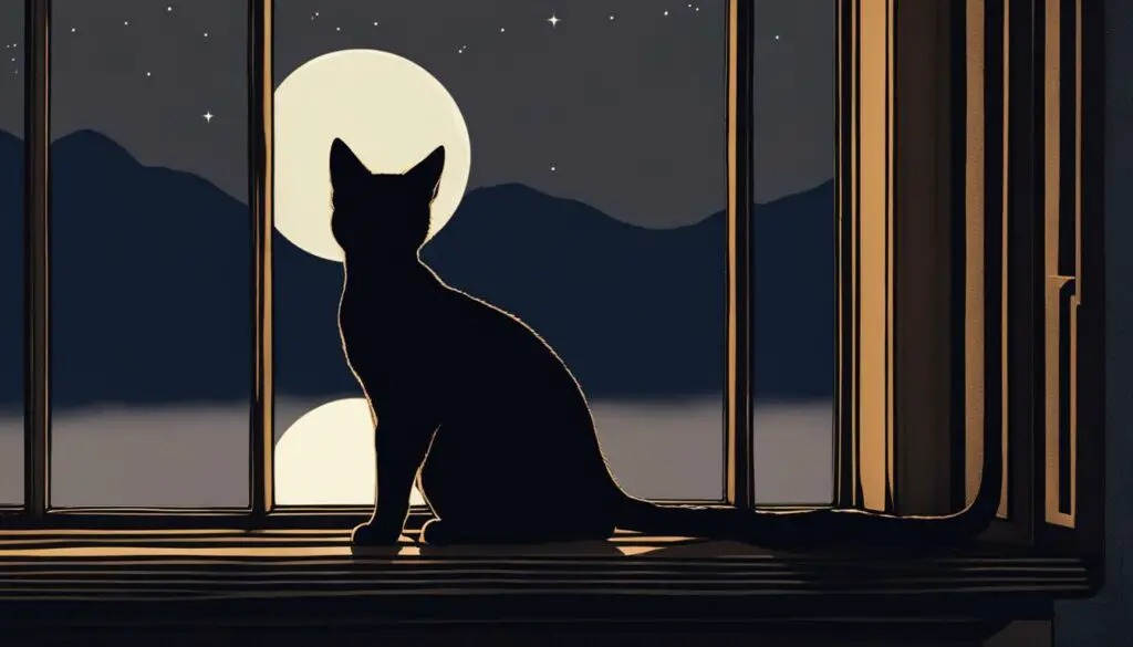 cat behavior at night