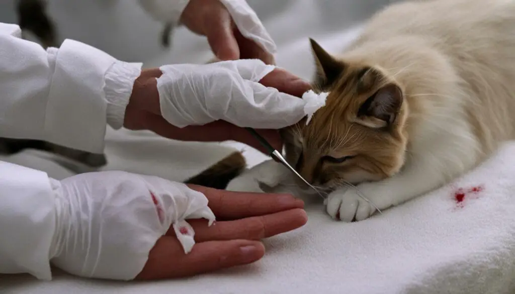 cat claw wound care