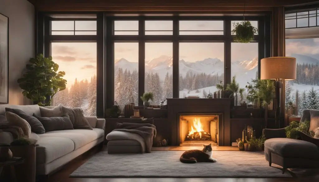 cat-friendly environment in winter