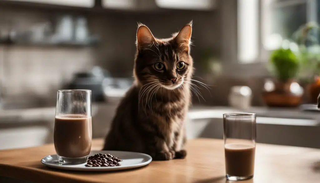 cat ingestion of chocolate milk